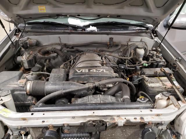 5TBBT44132S272321 - 2002 TOYOTA TUNDRA ACCESS CAB ნაცრისფერი ფოტო 11