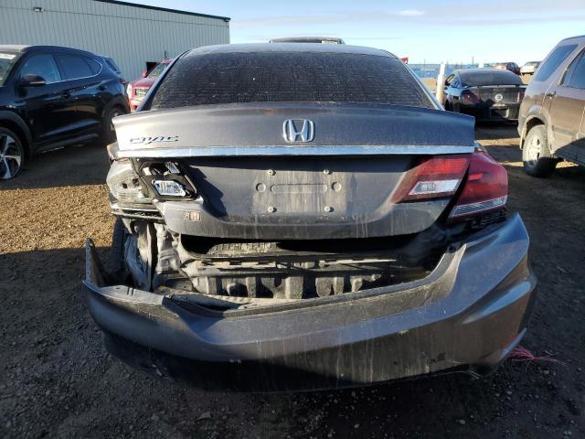 2HGFB2F43EH003263 - 2014 HONDA CIVIC LX GRAY photo 6