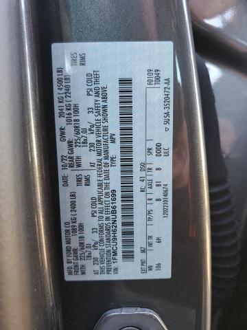 1FMCU9H62NUB61699 - 2022 FORD ESCAPE SEL GRAY photo 12