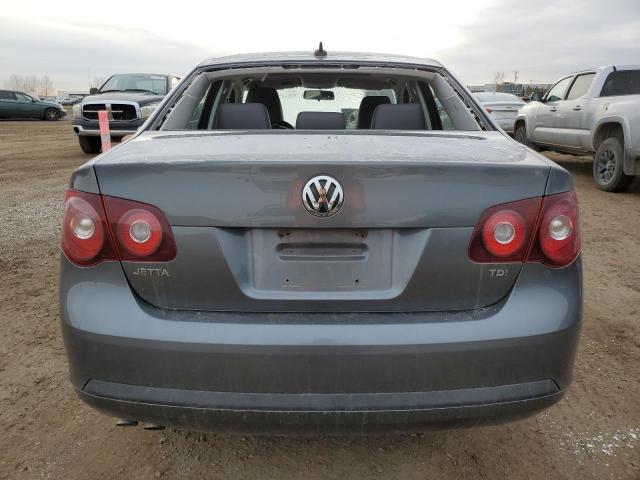 3VWRL81K89M120536 - 2009 VOLKSWAGEN JETTA TDI GRAY photo 6