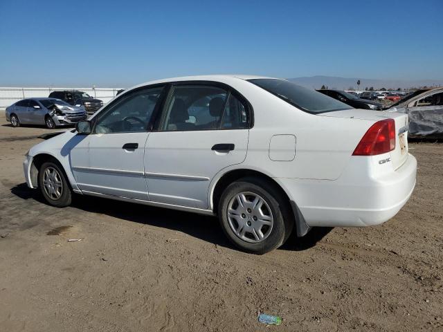 2HGES16591H511522 - 2001 HONDA CIVIC LX WHITE photo 2