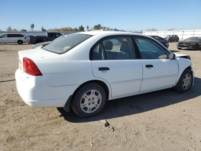 2HGES16591H511522 - 2001 HONDA CIVIC LX WHITE photo 3