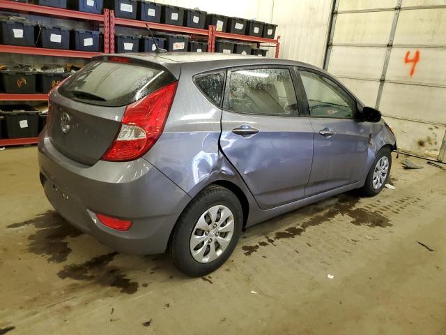 KMHCT5AE1FU224502 - 2015 HYUNDAI ACCENT GS GRAY photo 3