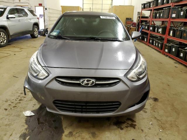 KMHCT5AE1FU224502 - 2015 HYUNDAI ACCENT GS GRAY photo 5