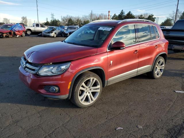 WVGBV7AX9CW100402 - 2012 VOLKSWAGEN TIGUAN S RED photo 1