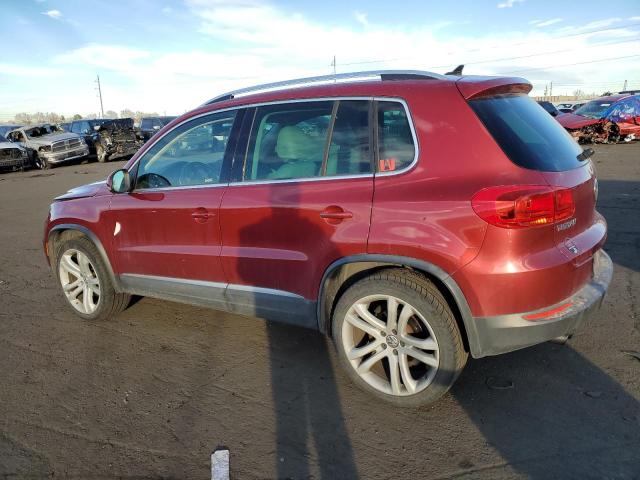 WVGBV7AX9CW100402 - 2012 VOLKSWAGEN TIGUAN S RED photo 2