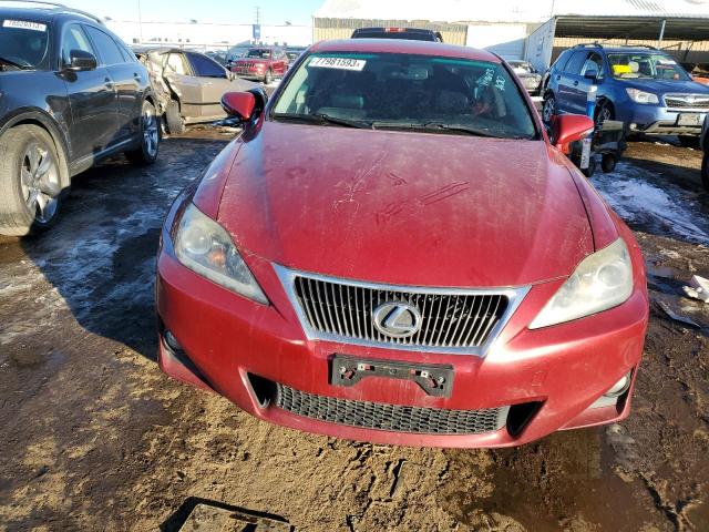 JTHCF5C22C2035667 - 2012 LEXUS IS 250 RED photo 5