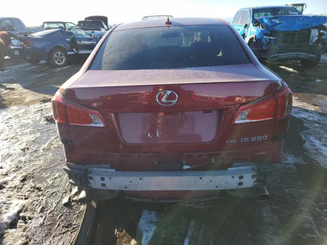 JTHCF5C22C2035667 - 2012 LEXUS IS 250 RED photo 6