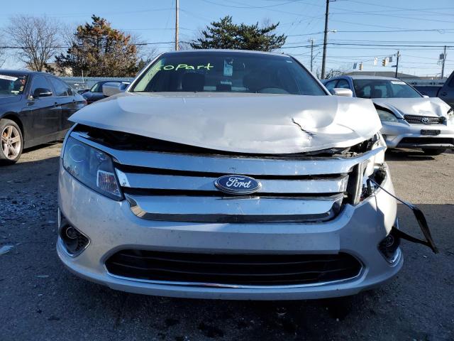 3FAHP0JG6CR110040 - 2012 FORD FUSION SEL SILVER photo 5