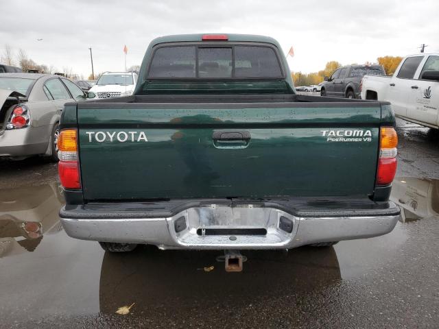 5TEGN92NX2Z076972 - 2002 TOYOTA TACOMA DOUBLE CAB PRERUNNER GREEN photo 6