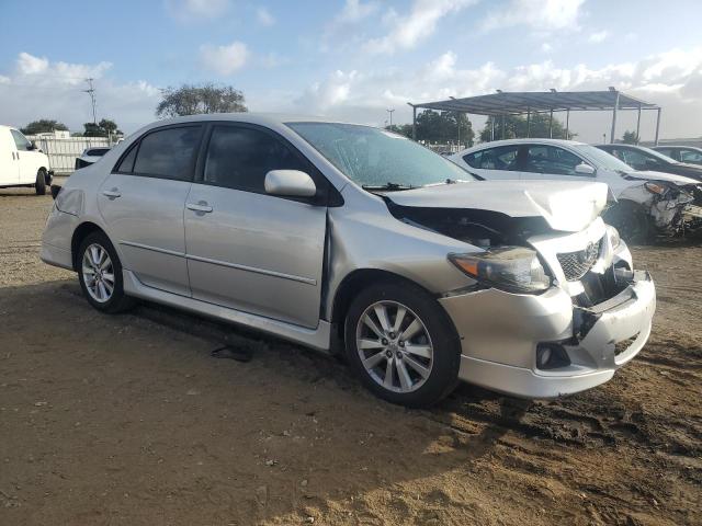 2T1BU4EE3AC413286 - 2010 TOYOTA COROLLA BASE SILVER photo 4