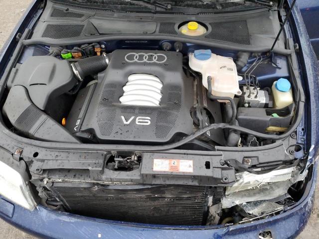 WAUDH28D0YA105802 - 2000 AUDI A4 2.8 QUATTRO BLUE photo 11