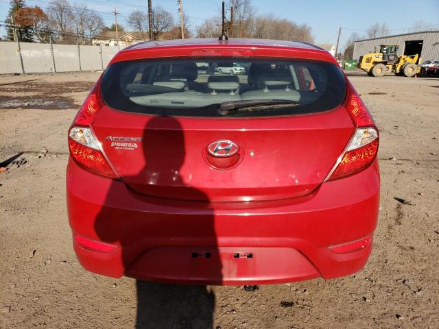 KMHCT5AEXGU295151 - 2016 HYUNDAI ACCENT SE RED photo 6