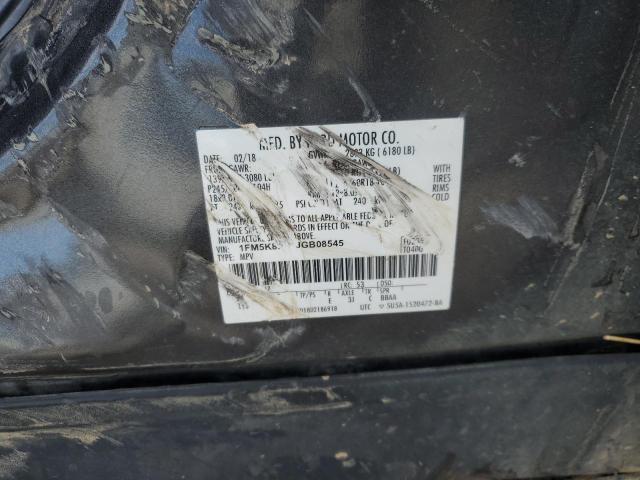 1FM5K8D86JGB08545 - 2018 FORD EXPLORER XLT GRAY photo 14