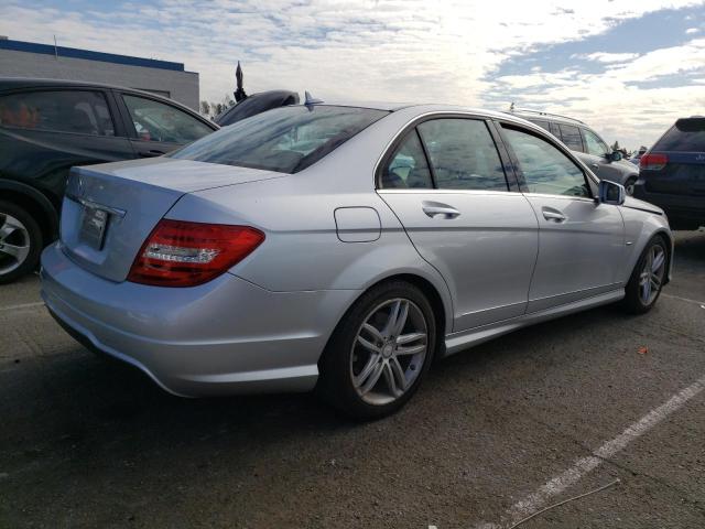 WDDGF4HB6CA645704 - 2012 MERCEDES-BENZ C 250 SILVER photo 3