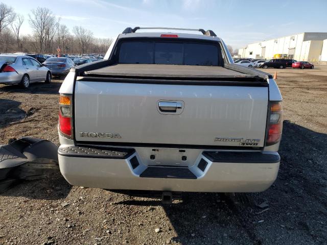 2HJYK16578H537666 - 2008 HONDA RIDGELINE RTL SILVER photo 6