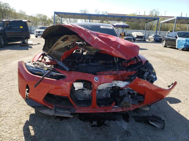WBS33AY07NFN05898 - 2022 BMW M3 COMPETITION წითელი ფოტო 5