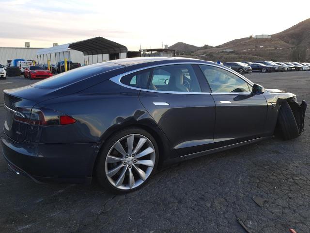 5YJSA1E22FF105686 - 2015 TESLA MODEL S ნაცრისფერი ფოტო 3