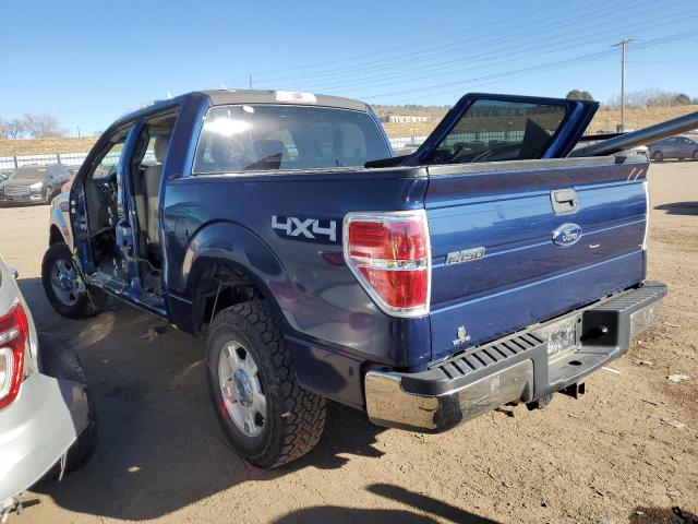 1FTEW1E80AKE01241 - 2010 FORD F150 SUPERCREW BLUE photo 2