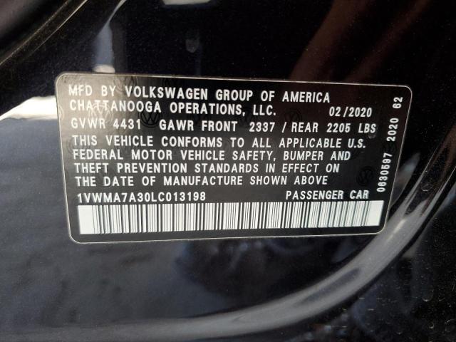 1VWMA7A30LC013198 - 2020 VOLKSWAGEN PASSAT R-LINE Qara foto 12