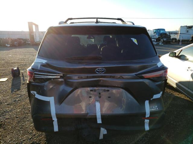 5TDBRKEC6NS116983 - 2022 TOYOTA SIENNA LE GRAY photo 6