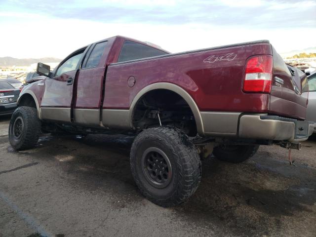 1FTPX14544NB92263 - 2004 FORD F150 BURGUNDY photo 2