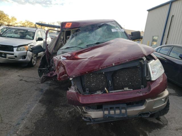 1FTPX14544NB92263 - 2004 FORD F150 BURGUNDY photo 5