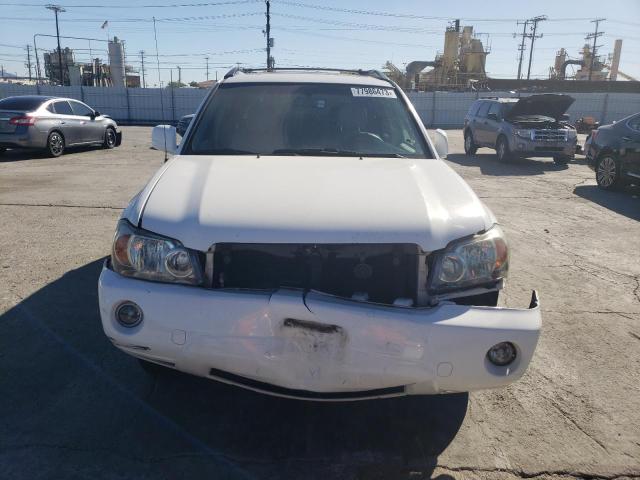 JTEGP21A570137115 - 2007 TOYOTA HIGHLANDER SPORT WHITE photo 5