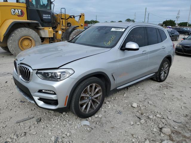 5UXTR7C56KLF30897 - 2019 BMW X3 SDRIVE30I SILVER photo 1