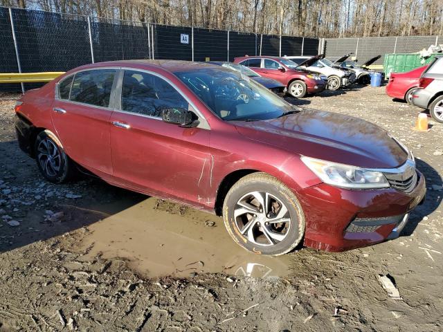 1HGCR2F35HA030747 - 2017 HONDA ACCORD LX RED photo 4