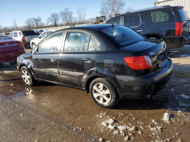 KNADE123286368797 - 2008 KIA RIO BASE BLACK photo 2