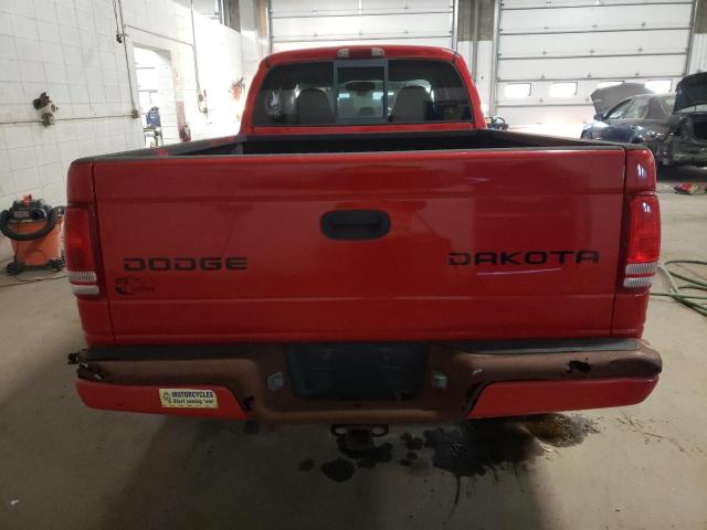 1D7HG32N73S103343 - 2003 DODGE DAKOTA SPORT RED photo 6