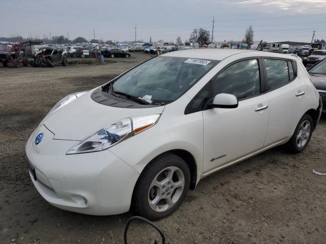 1N4AZ0CP8DC408405 - 2013 NISSAN LEAF S WHITE photo 1