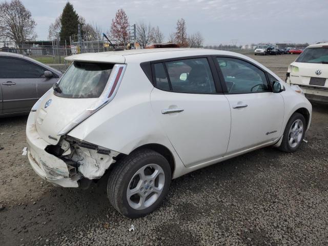 1N4AZ0CP8DC408405 - 2013 NISSAN LEAF S WHITE photo 3