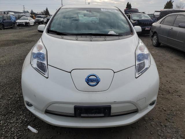 1N4AZ0CP8DC408405 - 2013 NISSAN LEAF S WHITE photo 5