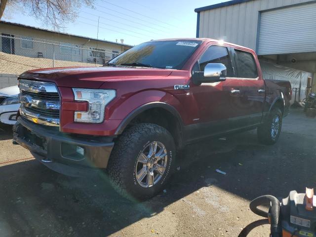 1FTEW1EG3FFA76334 - 2015 FORD F150 SUPERCREW BURGUNDY photo 1