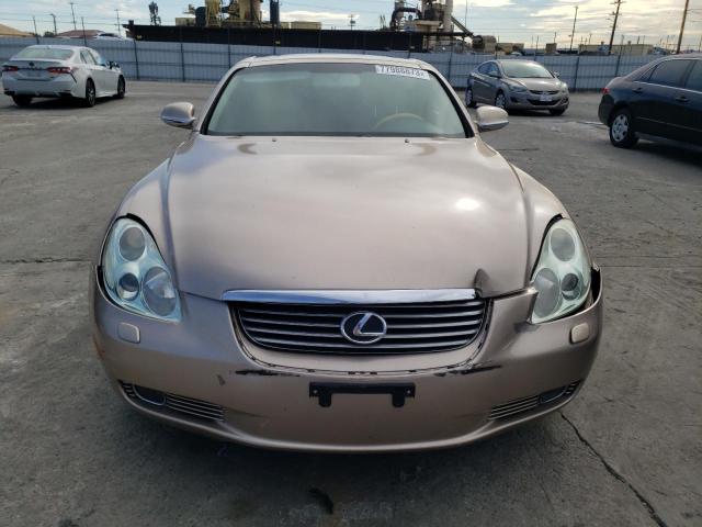 JTHFN48Y720016839 - 2002 LEXUS SC 430 GOLD photo 5