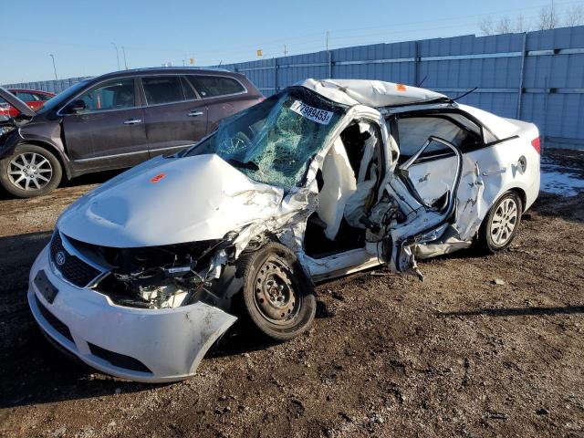 KNAFU4A21D5738403 - 2013 KIA FORTE EX WHITE photo 1