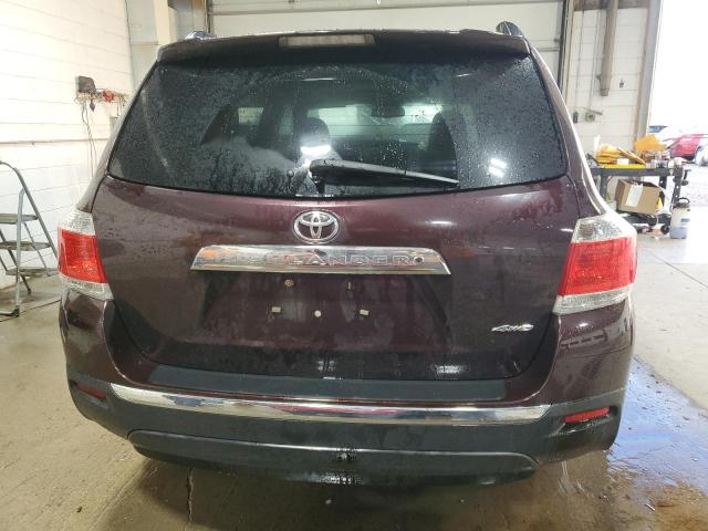 5TDBK3EH6DS200029 - 2013 TOYOTA HIGHLANDER BASE MAROON photo 6