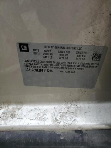 1G11C5SL9FF116215 - 2015 CHEVROLET MALIBU 1LT GOLD photo 13