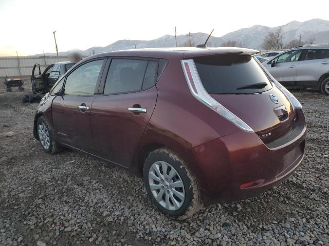 1N4BZ0CP3HC307007 - 2017 NISSAN LEAF S RED photo 2