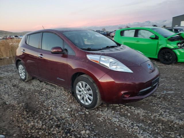 1N4BZ0CP3HC307007 - 2017 NISSAN LEAF S RED photo 4