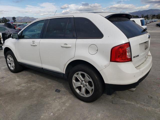 2FMDK3JC5DBA69465 - 2013 FORD EDGE SEL WHITE photo 2