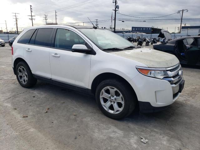 2FMDK3JC5DBA69465 - 2013 FORD EDGE SEL WHITE photo 4