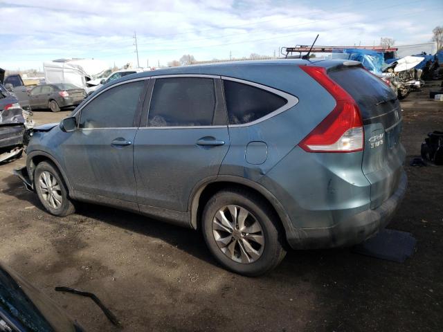 5J6RM4H52EL068870 - 2014 HONDA CR-V EX BLUE photo 2