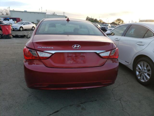 5NPEB4AC6DH747465 - 2013 HYUNDAI SONATA GLS RED photo 6