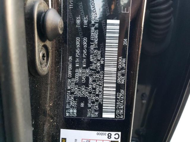 JTEBU5JR4J5519415 - 2018 TOYOTA 4RUNNER SR5/SR5 PREMIUM შავი ფოტო 13