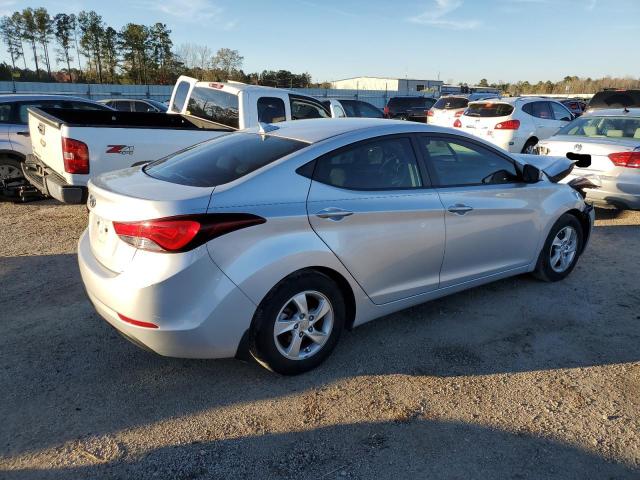 KMHDH4AE3EU090218 - 2014 HYUNDAI ELANTRA SE SILVER photo 3