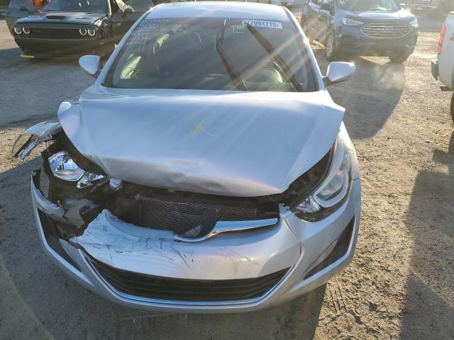 KMHDH4AE3EU090218 - 2014 HYUNDAI ELANTRA SE SILVER photo 5