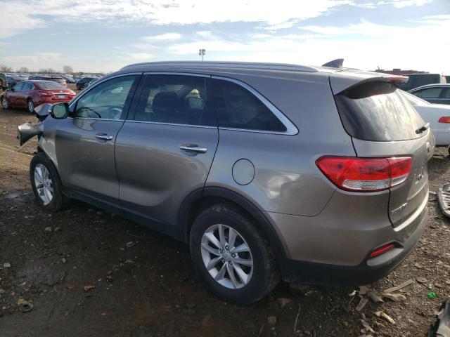 5XYPG4A36HG201255 - 2017 KIA SORENTO LX GRAY photo 2